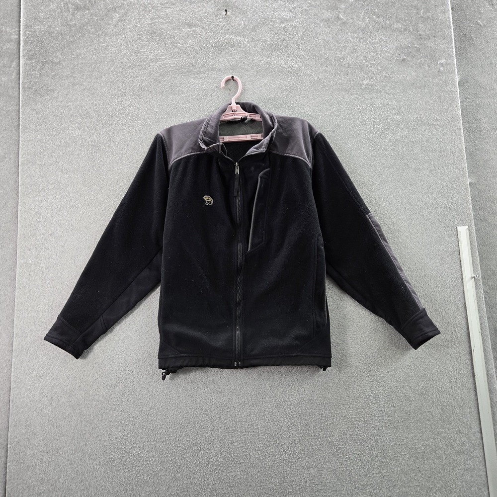 VINTAGE Mountain Hardwear‎ Women Jacket L Black Fleece Gore Windstopper USA